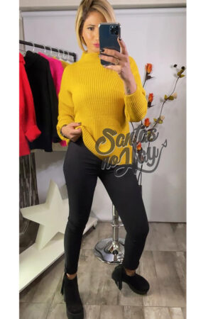Sweater lana lazo espalda