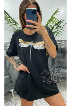 Remerón algodón aplique libelula
