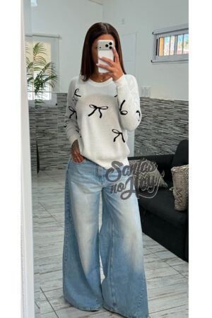 Sweater doble bremer moño +colores